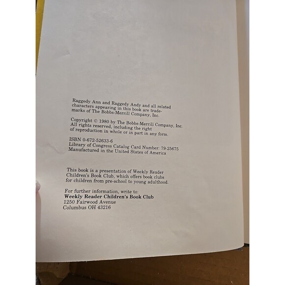 Raggedy Ann and Andy in the Tunnel of Lost Toys by Catharine Bushnell Vintage - Picture 4 of 6